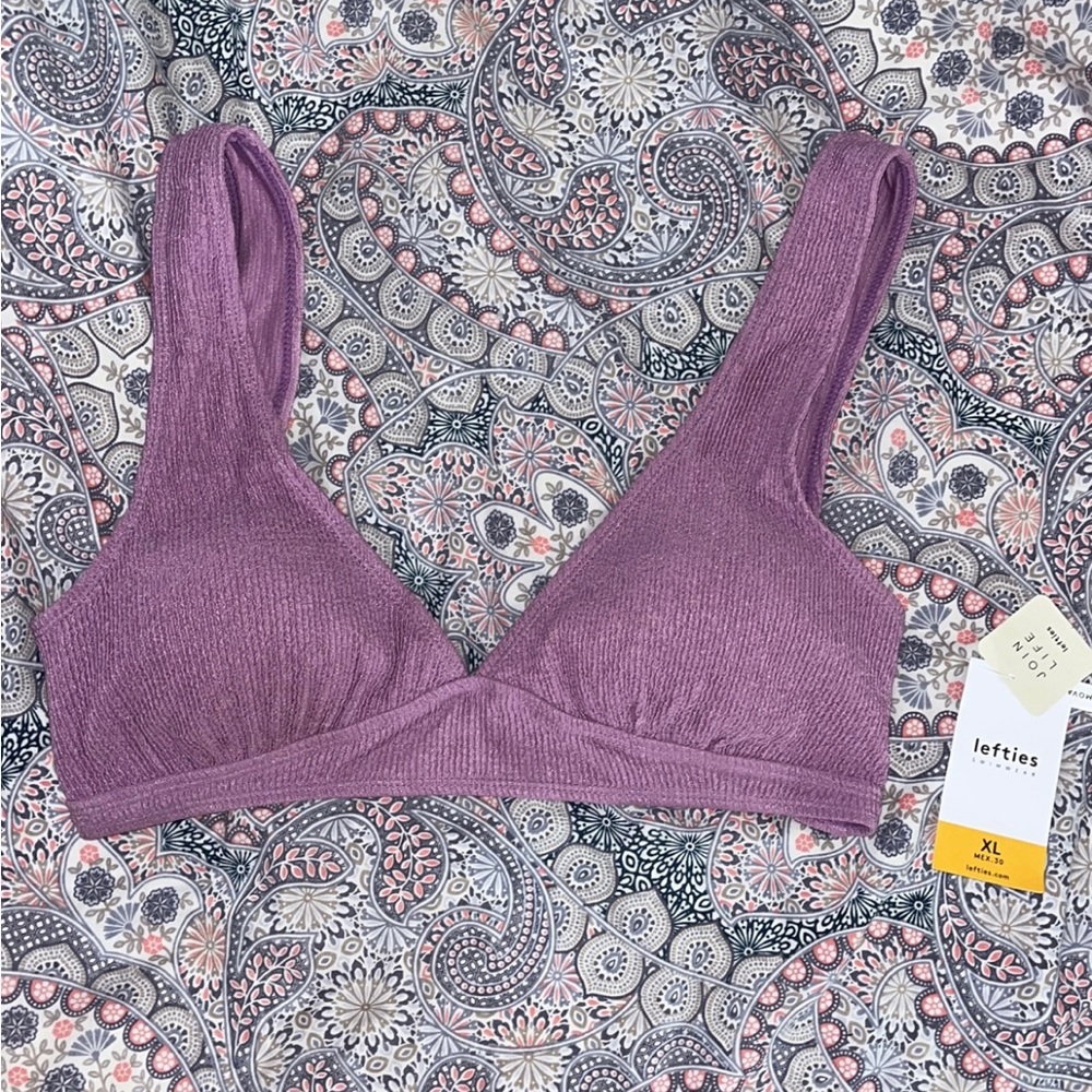 Purple bikini top